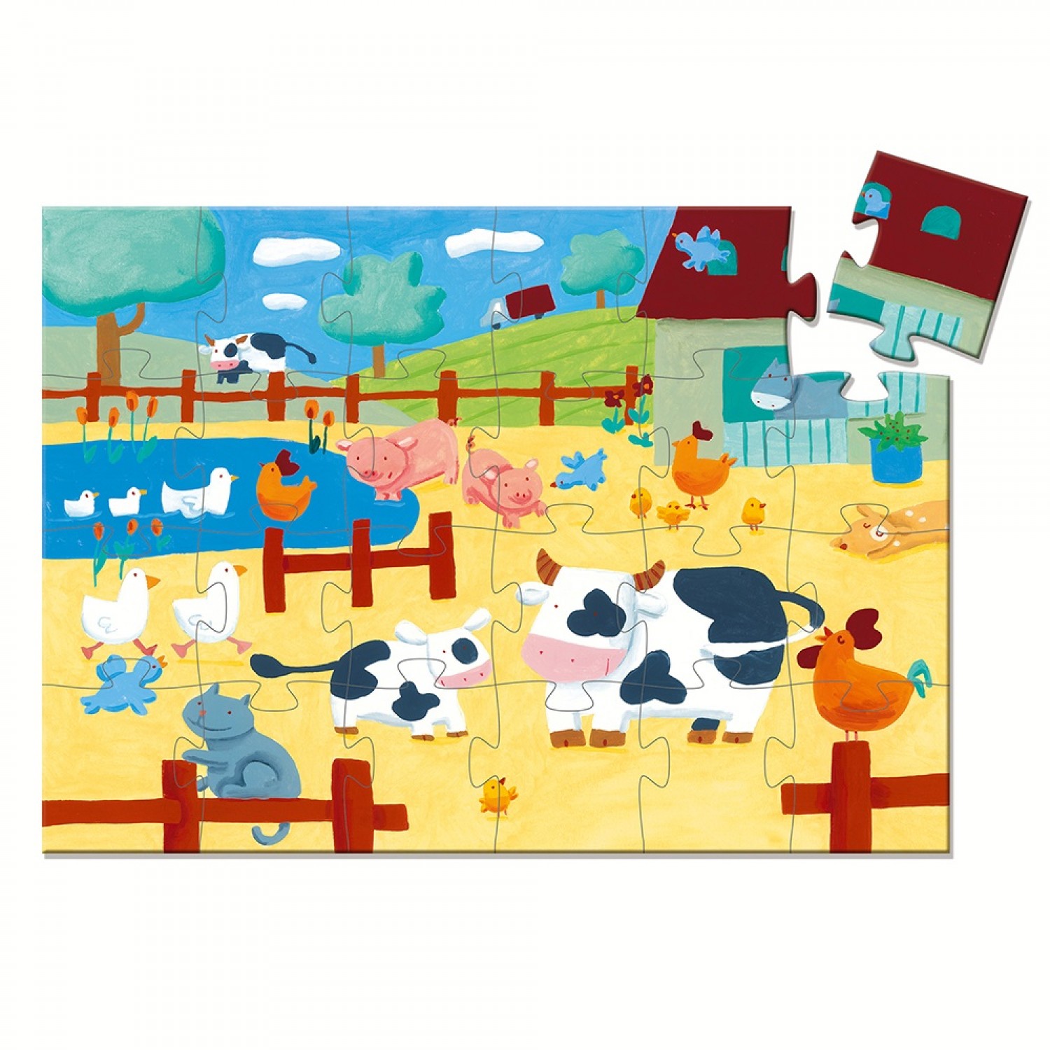 Djeco Παιδικό Puzzle Αγελαδίτσα στη Φάρμα 24 pcs (DJ07205) Djeco Παιδικό Puzzle Αγελαδίτσα στη Φάρμα 24 pcs (DJ07205)