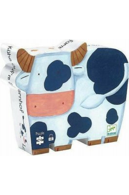 Djeco Παιδικό Puzzle Αγελαδίτσα στη Φάρμα 24 pcs (DJ07205)