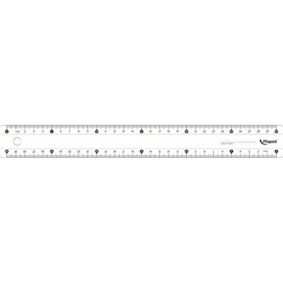 Maped Χάρακας Πλαστικός Διάφανος Cristal Eco 30cm Maped Χάρακας Πλαστικός Διάφανος Cristal Eco 30cm