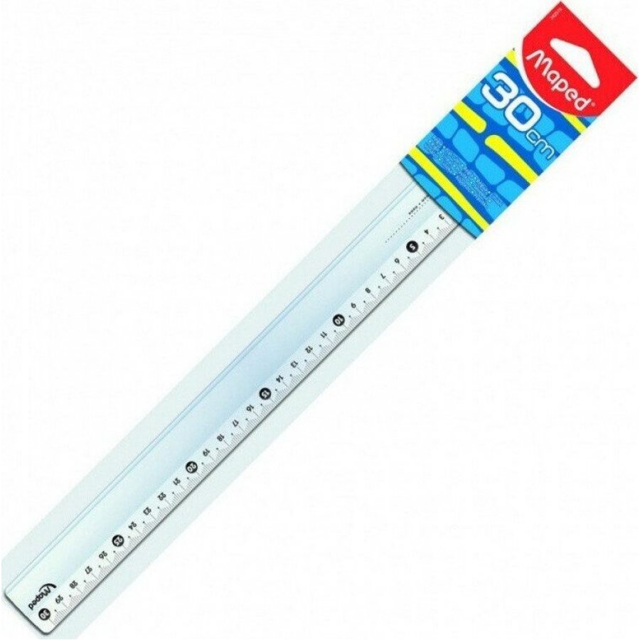 Maped Χάρακας Πλαστικός Διάφανος Cristal Eco 30cm Maped Χάρακας Πλαστικός Διάφανος Cristal Eco 30cm