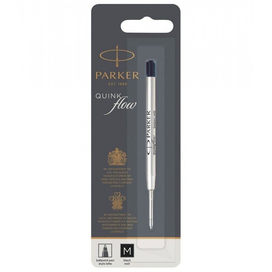 Parker Quink Flow Ballpen Ανταλλακτικό Μελάνι για Στυλό Medium Μαύρο Parker Quink Flow Ballpen Ανταλλακτικό Μελάνι για Στυλό Medium Μαύρο