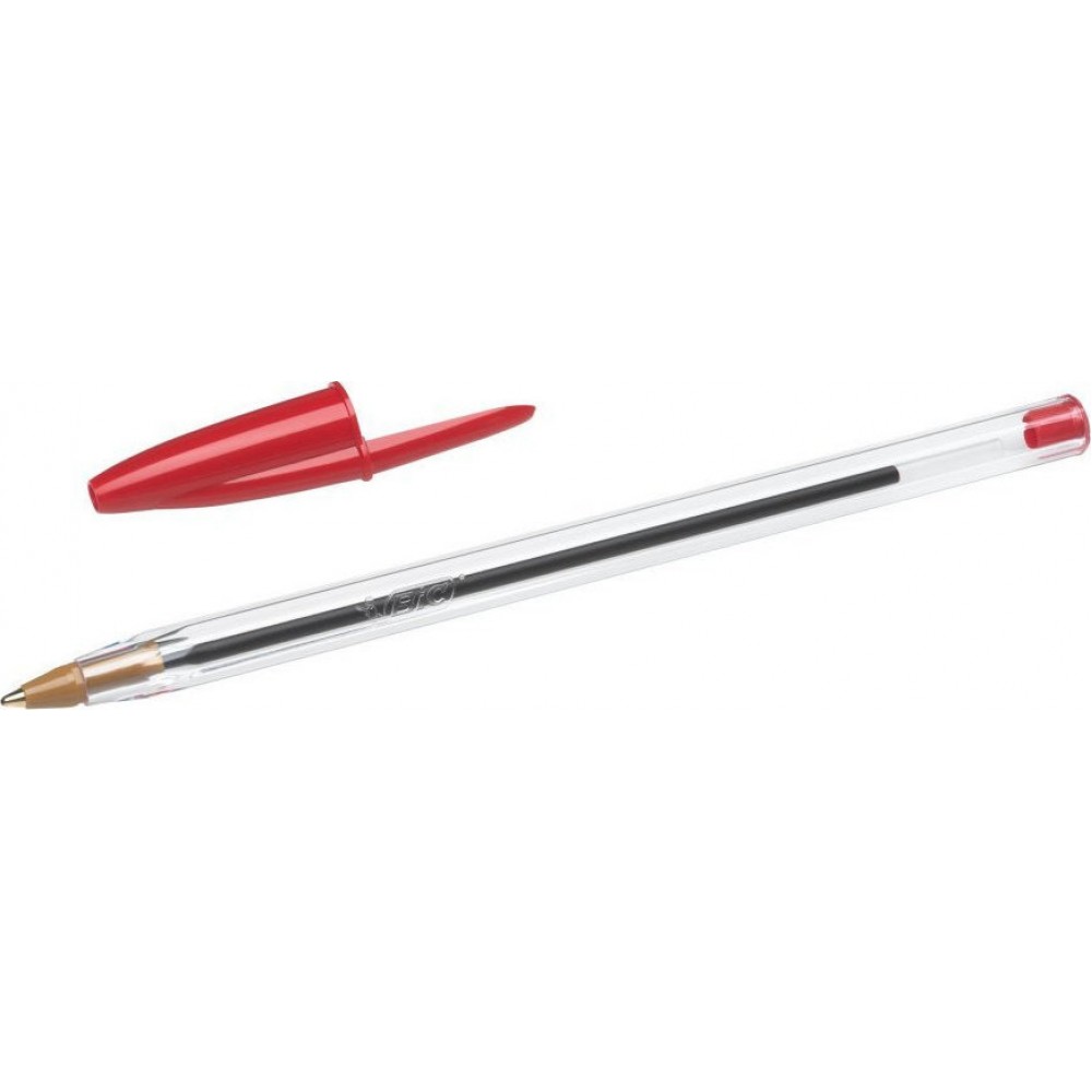 Bic Στυλό Ballpoint 1.0mm με Κόκκινο Mελάνι Cristal Original Bic Στυλό Ballpoint 1.0mm με Κόκκινο Mελάνι Cristal Original