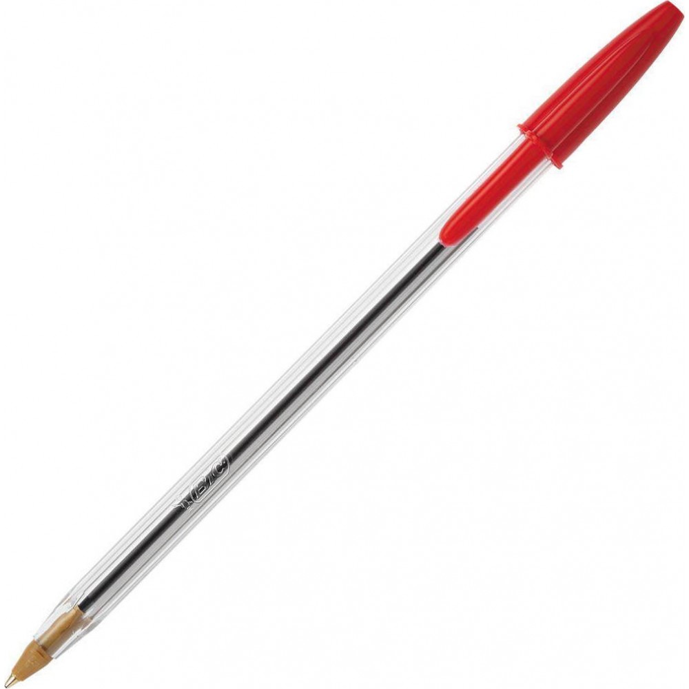 Bic Στυλό Ballpoint 1.0mm με Κόκκινο Mελάνι Cristal Original Bic Στυλό Ballpoint 1.0mm με Κόκκινο Mελάνι Cristal Original