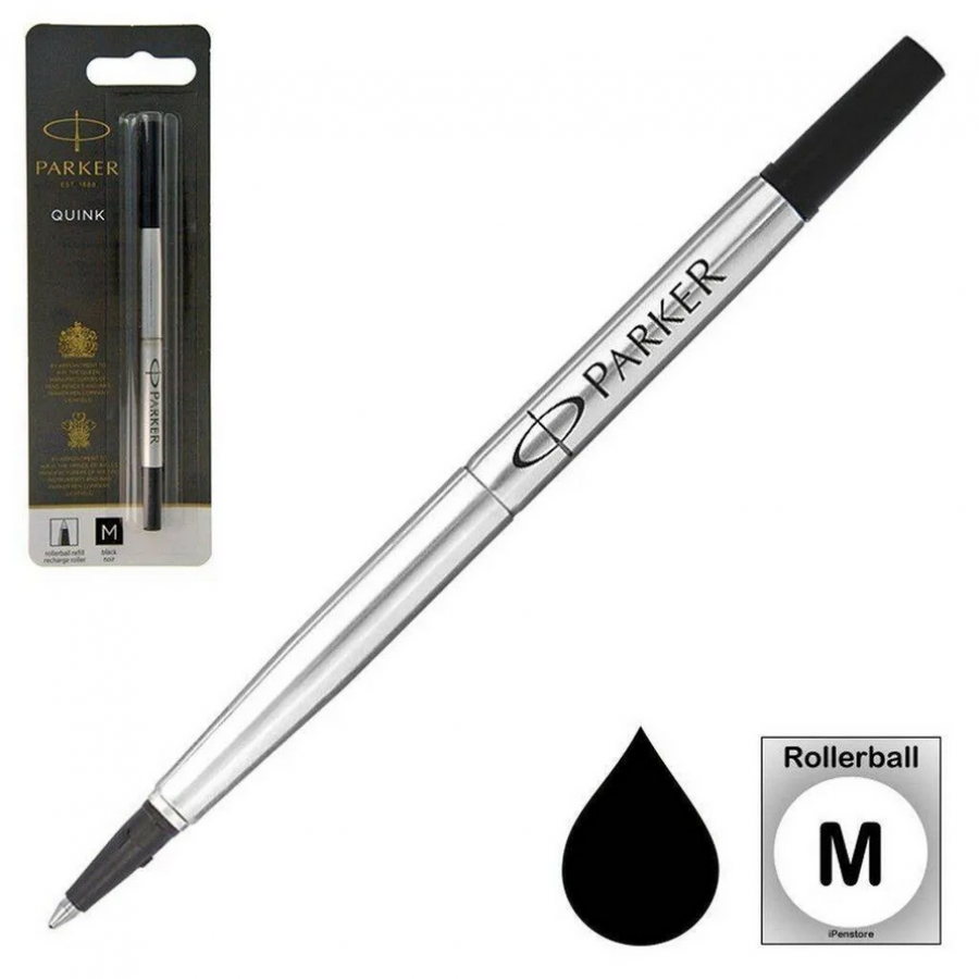 Parker Quink Rollerball Ανταλλακτικό Μελάνι για Στυλό Medium Μαύρο Parker Quink Rollerball Ανταλλακτικό Μελάνι για Στυλό Medium Μαύρο