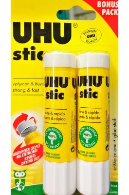 UHU Κόλλα Stic Χωρίς Διαλύτες Βonus Pack 2τμχ 21gr (41495) UHU Κόλλα Stic Χωρίς Διαλύτες Βonus Pack 2τμχ 21gr (41495)