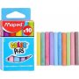 Maped Κιμωλίες Χρωματιστές 10τμχ (21F20) Maped Κιμωλίες Χρωματιστές 10τμχ (21F20)