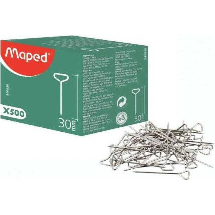 Maped Καρφίτσες 30mm 500 Τεμάχια (340120) Maped Καρφίτσες 30mm 500 Τεμάχια (340120)