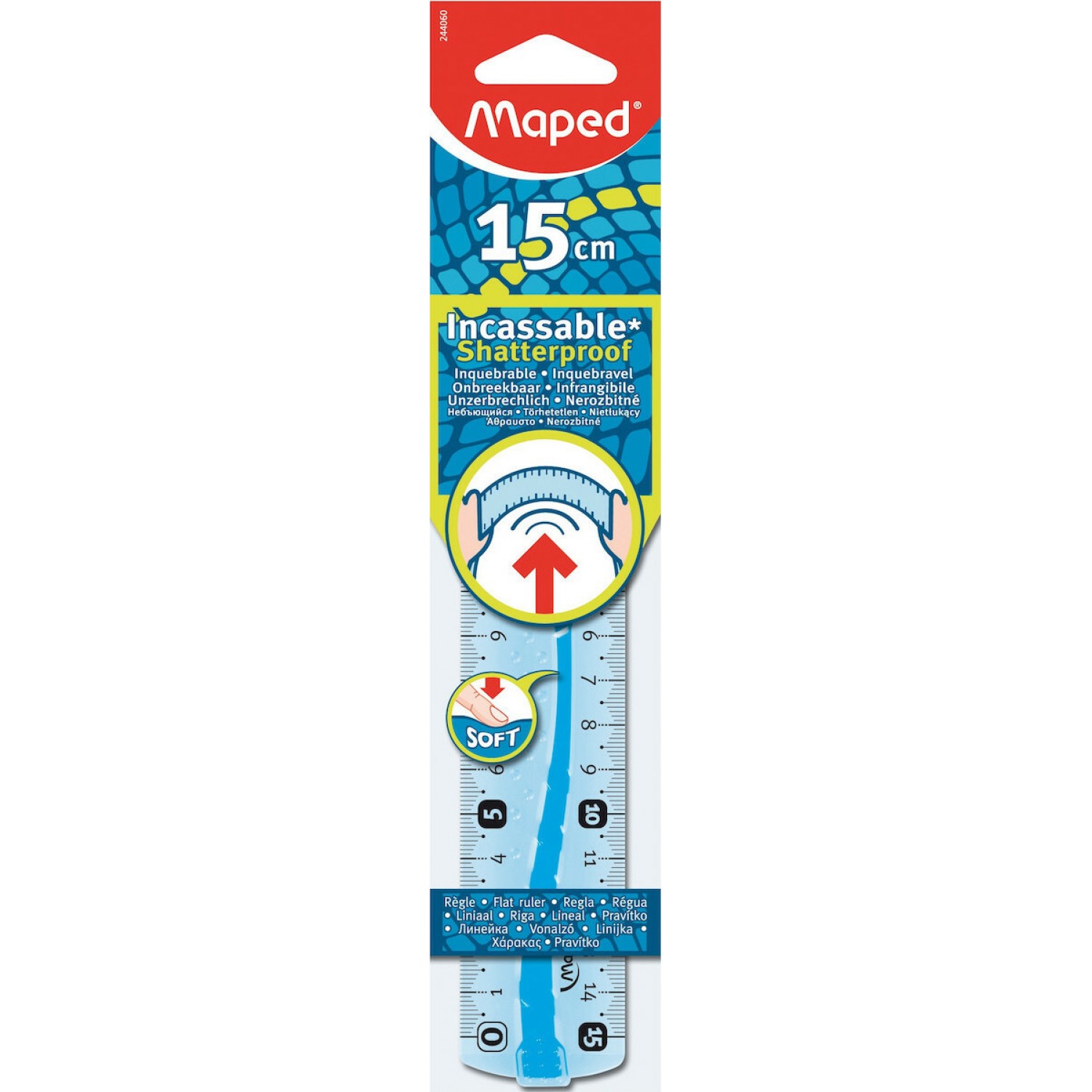 Maped Χάρακας Πλαστικός Flex 15cm (244060)
