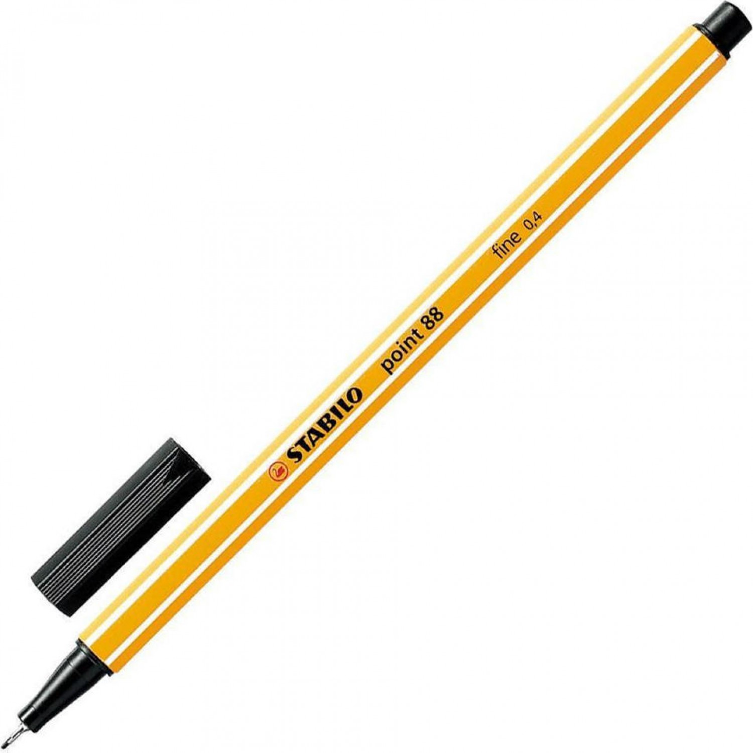 Stabilo Point 88 Μαρκαδόρος Σχεδίου 0.4mm Μαύρος (88/46)