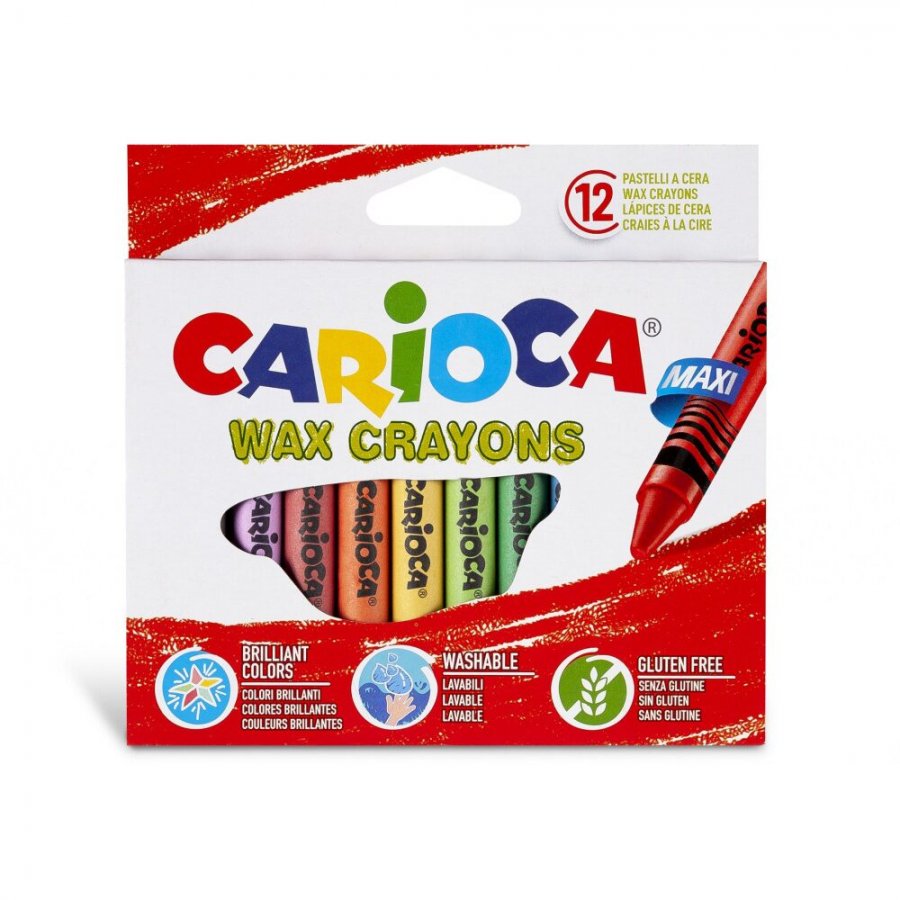Carioca Σετ Κηρομπογιές 12mm σε 24 Χρώματα (42369) Carioca Σετ Κηρομπογιές 12mm σε 24 Χρώματα (42369)