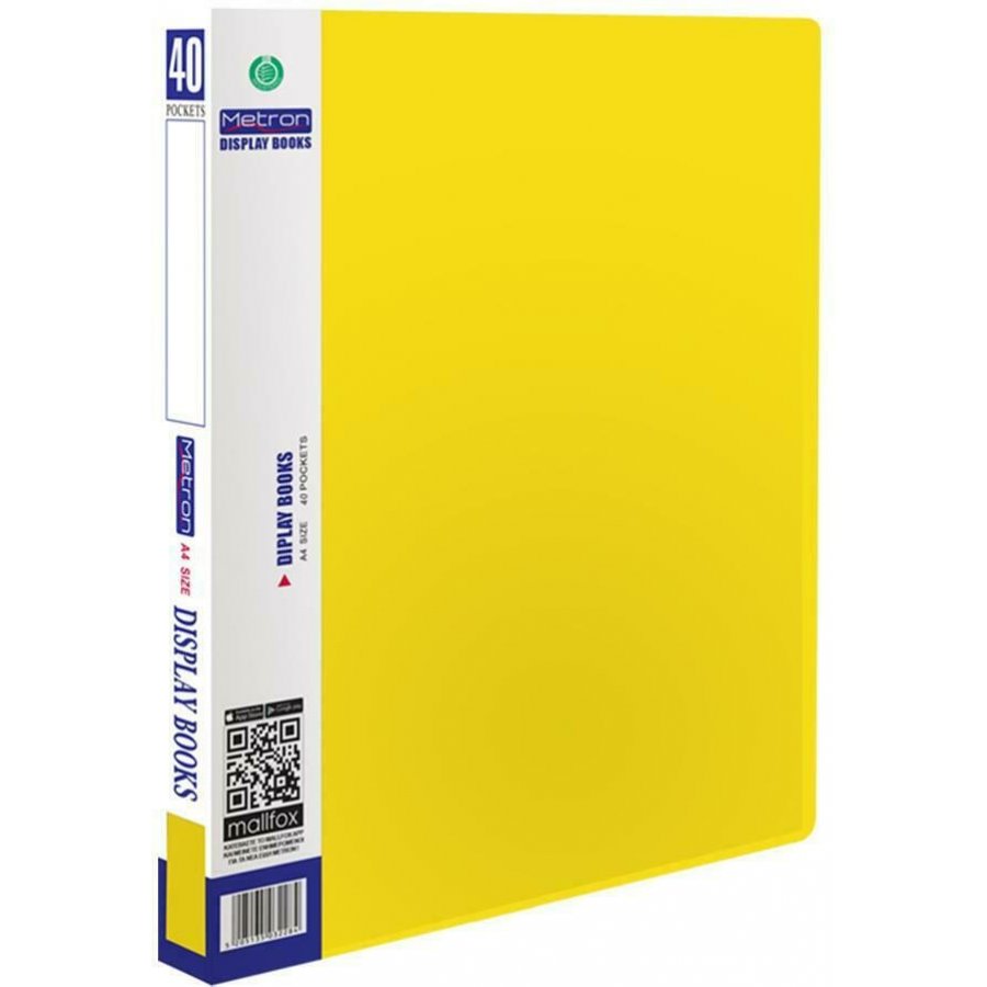 Metron Σουπλ 40 Θέσεων Α4 Κίτρινο (90740FY) Metron Σουπλ 40 Θέσεων Α4 Κίτρινο (90740FY)