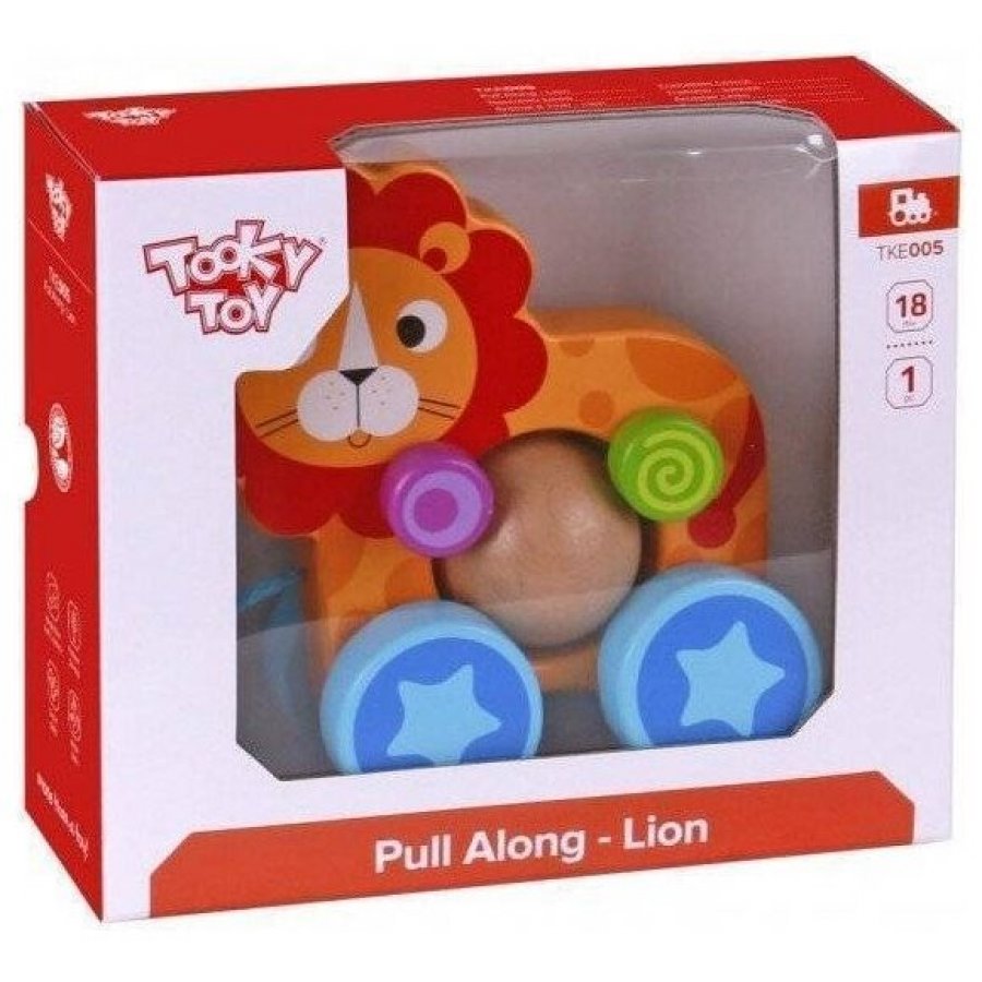 Tooky Toys Συρόμενο Λιοντάρι από Ξύλο (ΤΚΕ005) Tooky Toys Συρόμενο Λιοντάρι από Ξύλο (ΤΚΕ005)