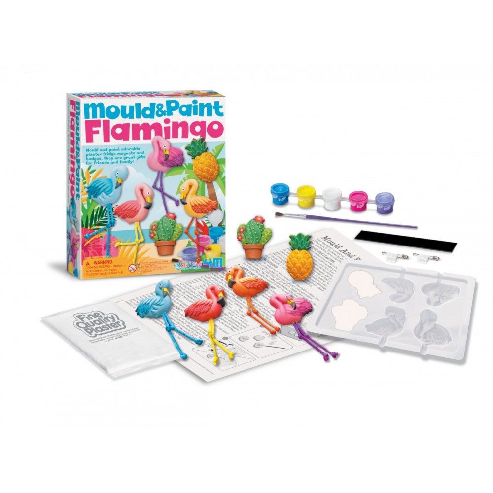 4M Παιχνίδι Κατασκευή Mould & Paint Flamingos (4Μ0504) 4M Παιχνίδι Κατασκευή Mould & Paint Flamingos (4Μ0504)