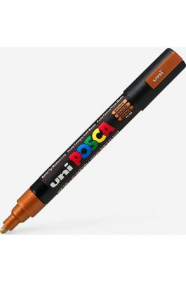 Uni-Ball Posca Ανεξίτηλος Μαρκαδόρος 1.8-2.5mm Μπρονζέ (PC5M)