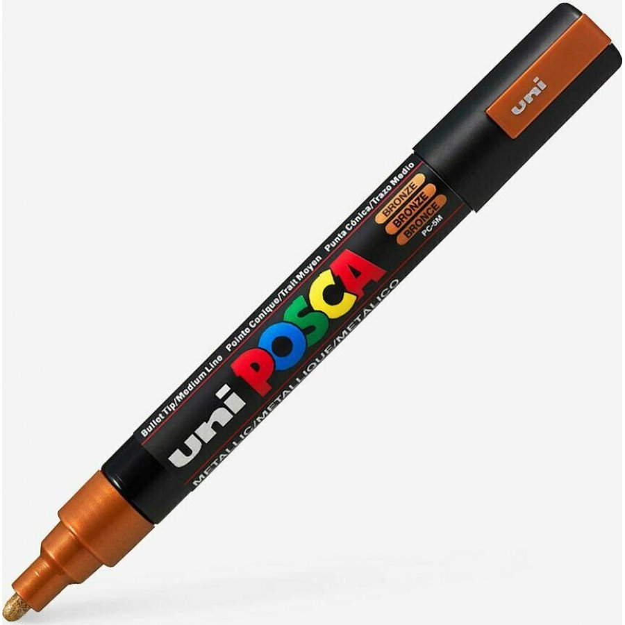 Uni-Ball Posca Ανεξίτηλος Μαρκαδόρος 1.8-2.5mm Μπρονζέ (PC5M) Uni-Ball Posca Ανεξίτηλος Μαρκαδόρος 1.8-2.5mm Μπρονζέ (PC5M)