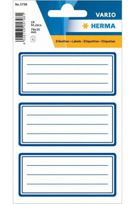 Herma Ετικέτες Τετραδίων Μπλε 7.6x3.5cm 18 Τεμάχια (5798) Herma Ετικέτες Τετραδίων Μπλε 7.6x3.5cm 18 Τεμάχια (5798)