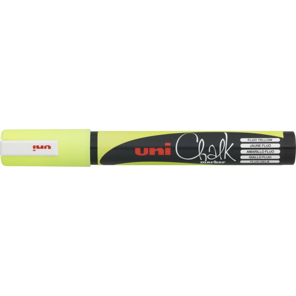 Uni-Ball Chalk Marker Μαρκαδόρος Υγρής Κιμωλίας Κίτρινο Φωσφοριζέ 1.8-2.5mm (PWE5M) Uni-Ball Chalk Marker Μαρκαδόρος Υγρής Κιμωλίας Κίτρινο Φωσφοριζέ 1.8-2.5mm (PWE5M)