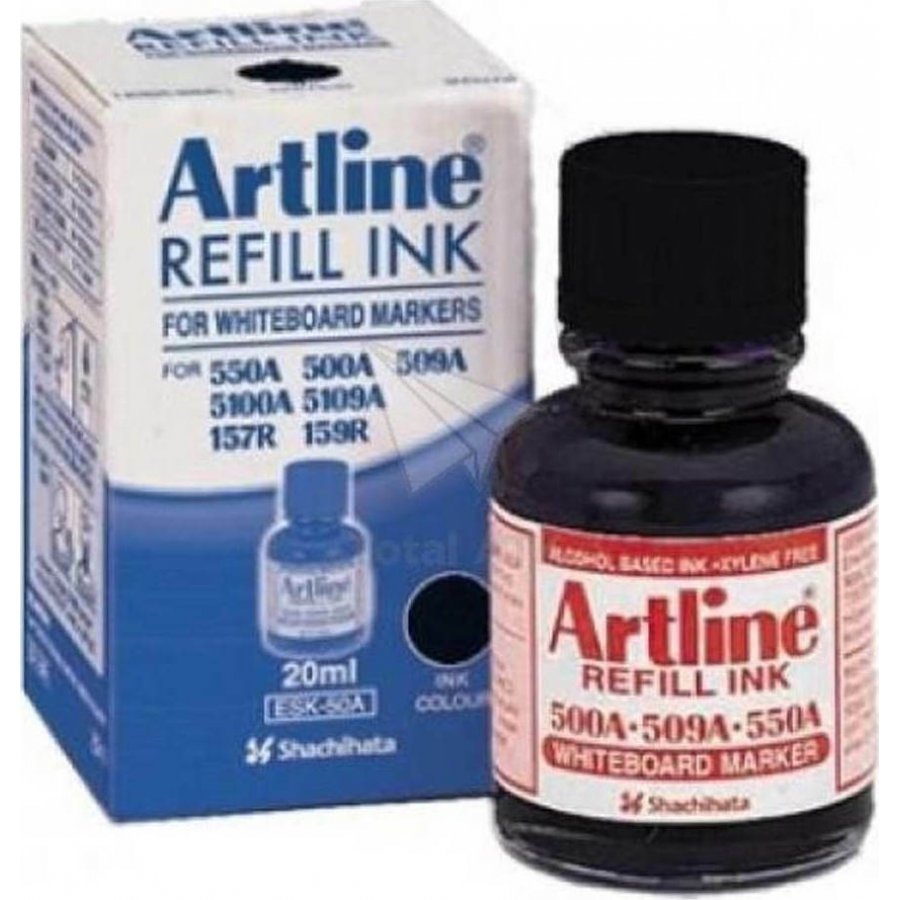Artline Ανταλλακτικό Μελάνι για Μαρκαδόρο Ασπροπίνακα σε Μαύρο χρώμα 20ml (ESK50A1) Artline Ανταλλακτικό Μελάνι για Μαρκαδόρο Ασπροπίνακα σε Μαύρο χρώμα 20ml (ESK50A1)