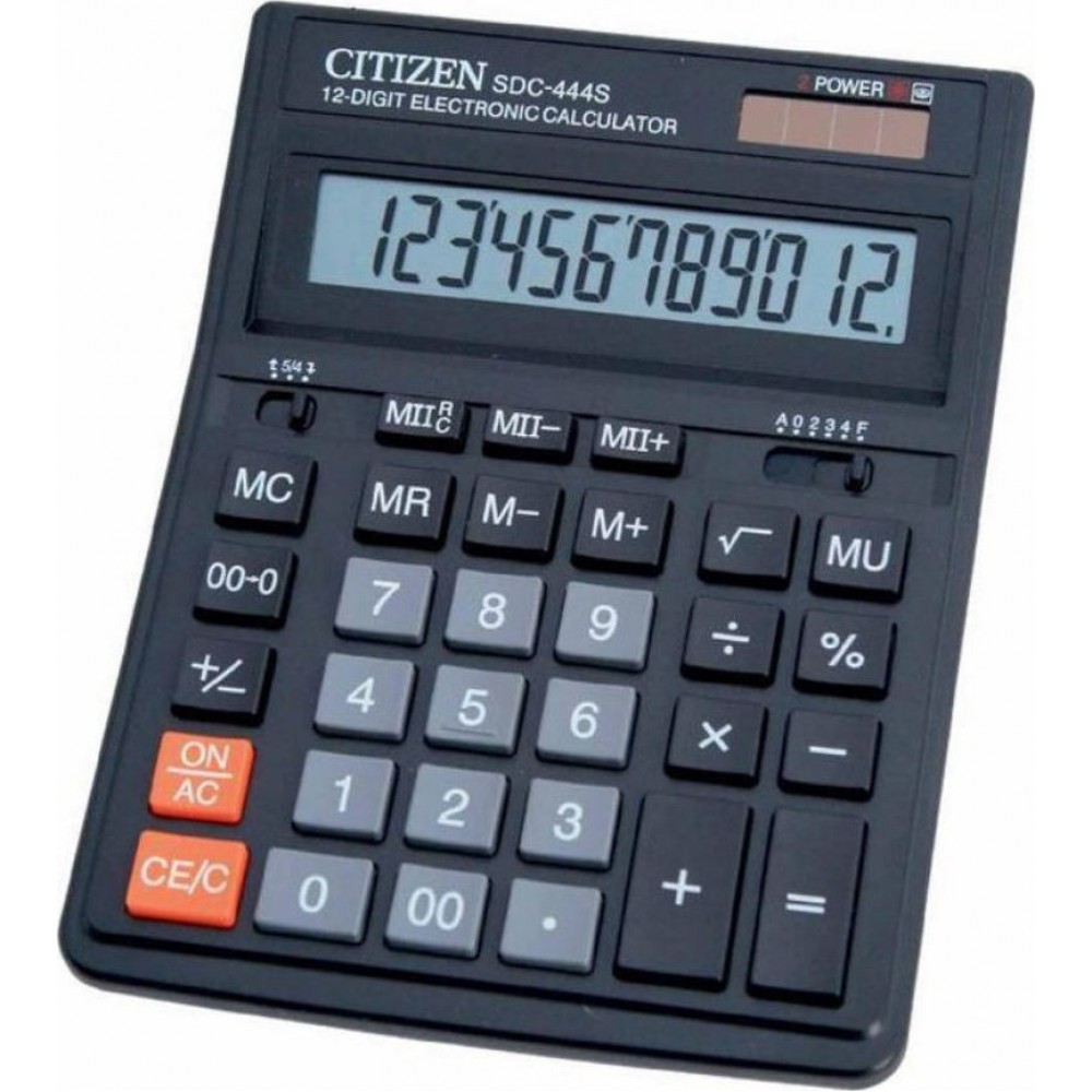 Citizen Αριθμομηχανή Μαύρο (SDC444S) Citizen Αριθμομηχανή Μαύρο (SDC444S)