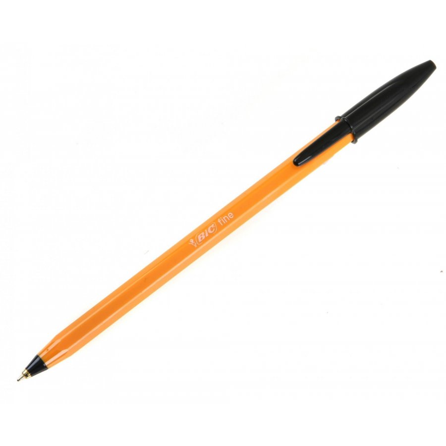 Bic Στυλό Ballpoint 0.8mm με Μαύρο Mελάνι Orange Original Fine Bic Στυλό Ballpoint 0.8mm με Μαύρο Mελάνι Orange Original Fine