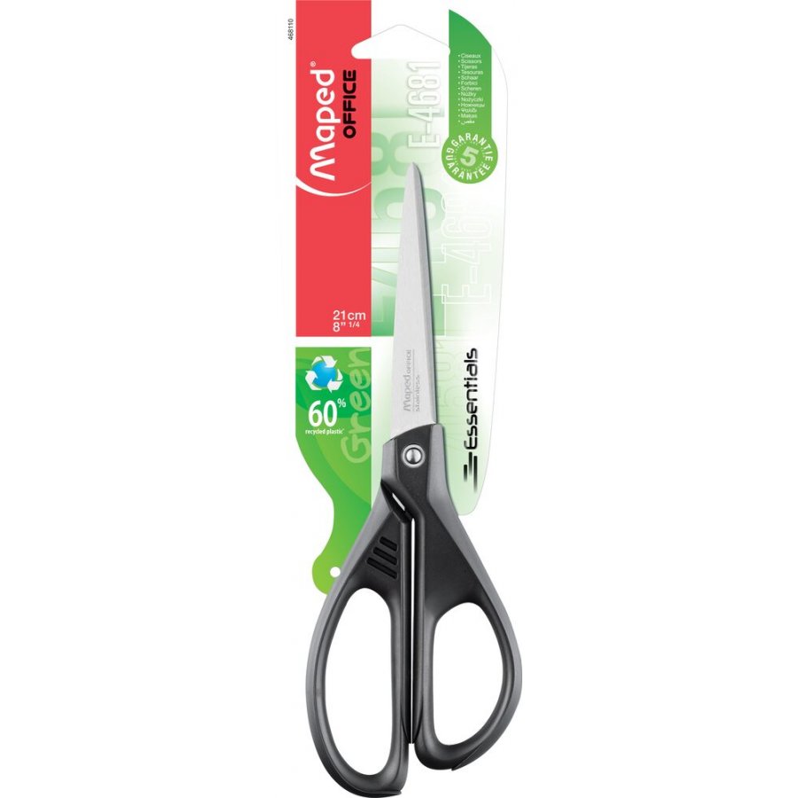Maped Ψαλίδι Essential Green 21εκ. Ασύμμετρο Μαύρο (468110) Maped Ψαλίδι Essential Green 21εκ. Ασύμμετρο Μαύρο (468110)