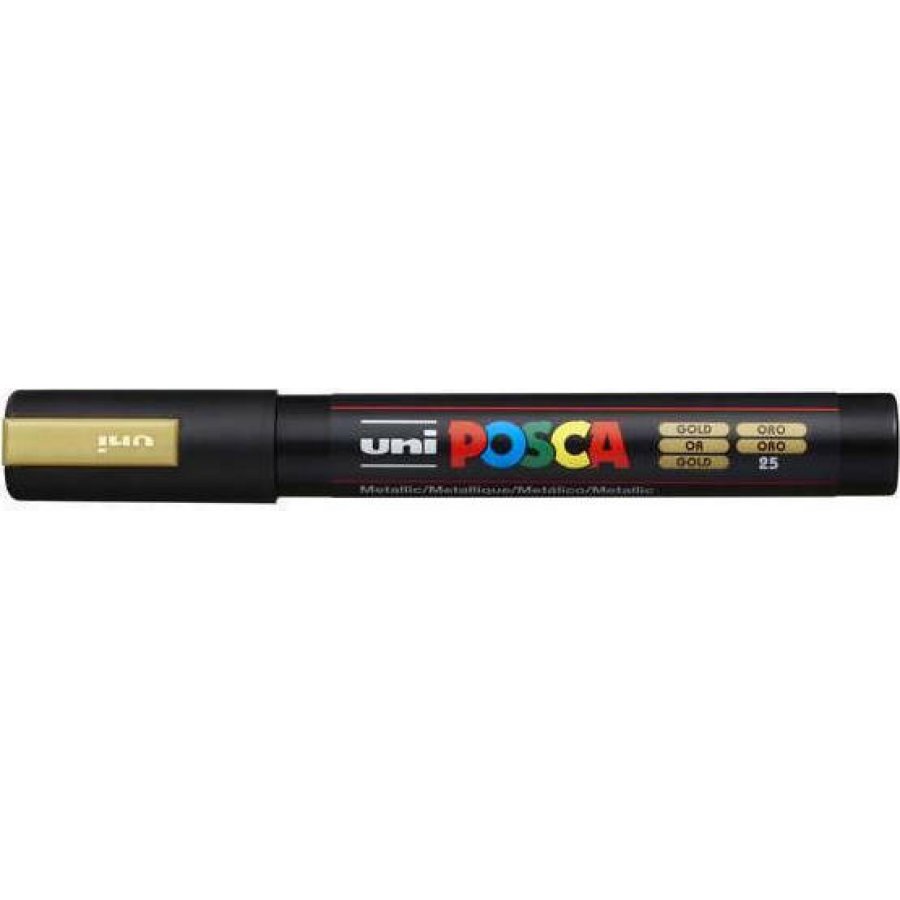 Uni-Ball Posca Ανεξίτηλος Μαρκαδόρος 1.8-2.5mm Χρυσός (PC5M) Uni-Ball Posca Ανεξίτηλος Μαρκαδόρος 1.8-2.5mm Χρυσός (PC5M)