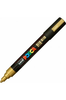 Uni-Ball Posca Ανεξίτηλος Μαρκαδόρος 1.8-2.5mm Χρυσός (PC5M)