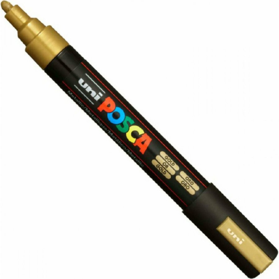 Uni-Ball Posca Ανεξίτηλος Μαρκαδόρος 1.8-2.5mm Χρυσός (PC5M) Uni-Ball Posca Ανεξίτηλος Μαρκαδόρος 1.8-2.5mm Χρυσός (PC5M)