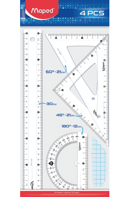 Maped Γεωμετρικό Σετ Οργάνων Cristal 30cm 4τεμάχια Maped Γεωμετρικό Σετ Οργάνων Cristal 30cm 4τεμάχια
