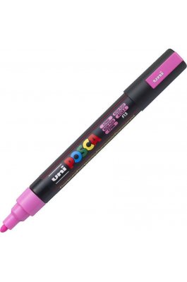 Uni-Ball Posca Ανεξίτηλος Μαρκαδόρος 1.8-2.5mm Φωσφορούχο Ροζ (PC5M)