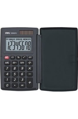 Deli Easy Protect Αριθμομηχανή Τσέπης σε Μαύρο (39219)