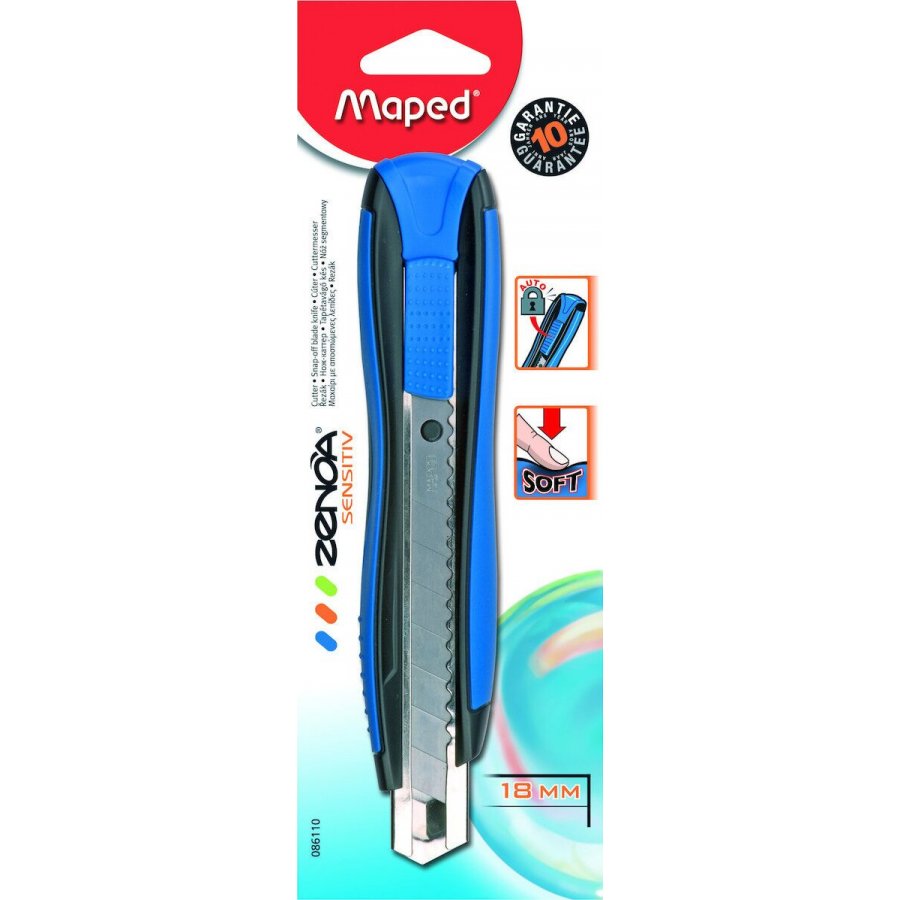 Maped Κοπίδι Zenoa Sensitiv με Πλαστικό Σώμα και Πλάτος Λάμας 18mm (CB08611012) Maped Κοπίδι Zenoa Sensitiv με Πλαστικό Σώμα και Πλάτος Λάμας 18mm (CB08611012)