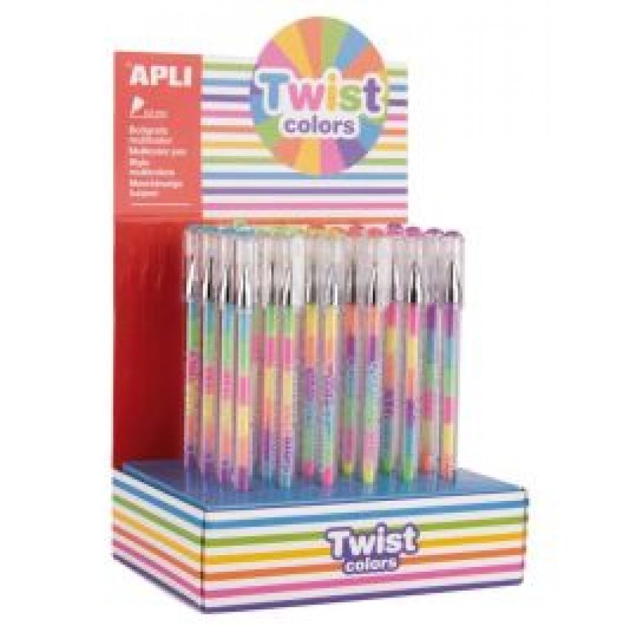 Apli Twist Colors Gel Στυλό με 6 χρώματα μελανιού (17498) Apli Twist Colors Gel Στυλό με 6 χρώματα μελανιού (17498)