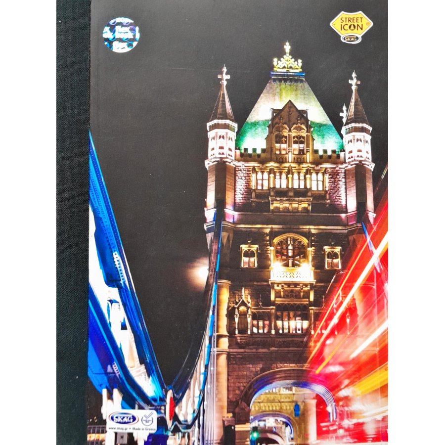Skag Τετράδιο Λινόδετο Street Icon 17 x 25 3 Θεμάτων 96 Φύλλων