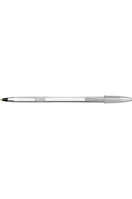 Bic Στυλό Ballpoint 1.0mm με Μαύρο Mελάνι Cristal Original Shine Ασημί Bic Στυλό Ballpoint 1.0mm με Μαύρο Mελάνι Cristal Original Shine Ασημί