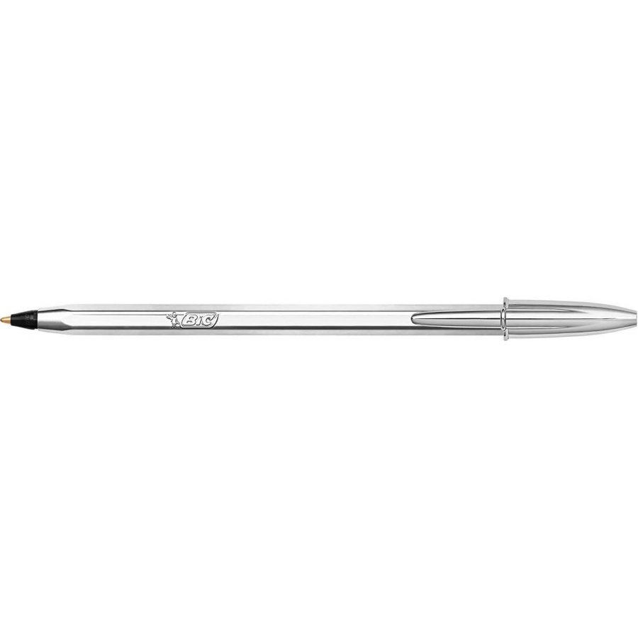 Bic Στυλό Ballpoint 1.0mm με Μαύρο Mελάνι Cristal Original Shine Ασημί Bic Στυλό Ballpoint 1.0mm με Μαύρο Mελάνι Cristal Original Shine Ασημί