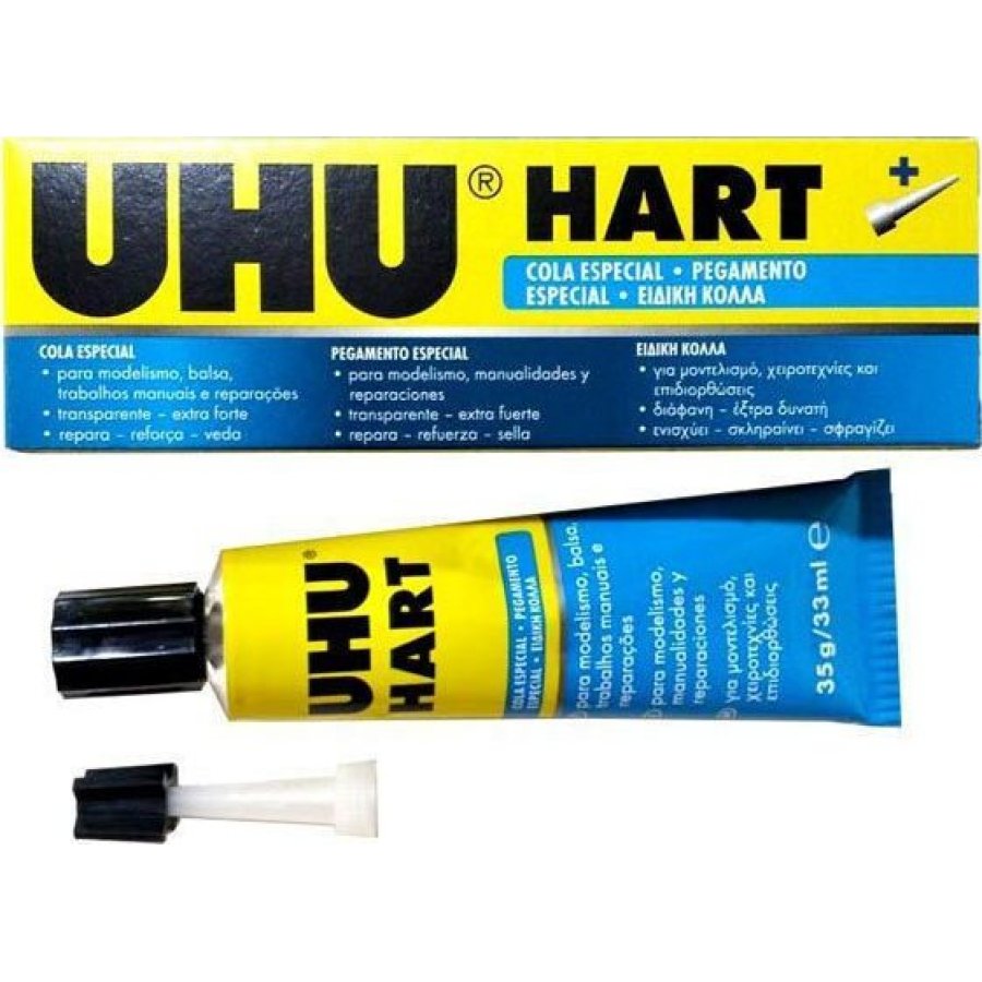 UHU Κόλλα Gel Hart Special Glue Μεσαίου Μεγέθους 35ml (63177) UHU Κόλλα Gel Hart Special Glue Μεσαίου Μεγέθους 35ml (63177)