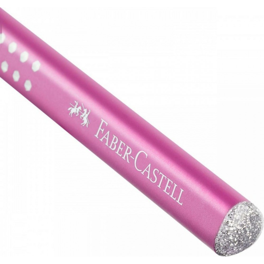 Faber-Castell Jumbo Sparkle Μολύβι B Ροζ Faber-Castell Jumbo Sparkle Μολύβι B Ροζ
