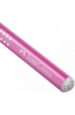 Faber-Castell Jumbo Sparkle Μολύβι B Ροζ