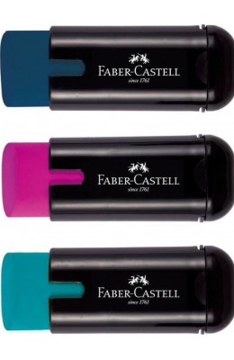 Faber-Castell Combi Ξύστρα Βαρελάκι με Γόμα Διάφορα Χρώματα (183706)