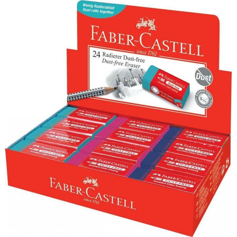 Faber-Castell Γόμα για Μολύβι Dust Free σε Διάφορα Χρώματα (187221) Faber-Castell Γόμα για Μολύβι Dust Free σε Διάφορα Χρώματα (187221)