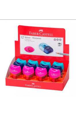 Faber-Castell Apple Ξύστρα Βαρελάκι Διάφορα Χρώματα (183515)
