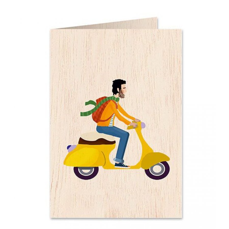 Cozywood Ξύλινη Ευχετήρια Κάρτα: Μοτοσυκλέτα (ATV228) Cozywood Ξύλινη Ευχετήρια Κάρτα: Μοτοσυκλέτα (ATV228)