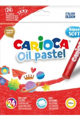 Carioca Λαδοπαστέλ Super Soft Oil Pastels 24 Χρωμάτων (43278)