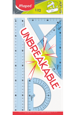 Maped Γεωμετρικό σετ οργάνων Unbreakable 30cm 4τεμάχια Maped Γεωμετρικό σετ οργάνων Unbreakable 30cm 4τεμάχια