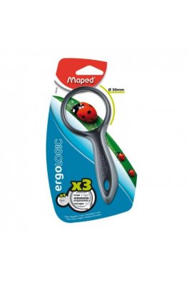 Maped Μεγεθυντικός Φακός Χειρός 50mm Ergologic Μαύρος x1 - x3 (039100) Maped Μεγεθυντικός Φακός Χειρός 50mm Ergologic Μαύρος x1 - x3 (039100)