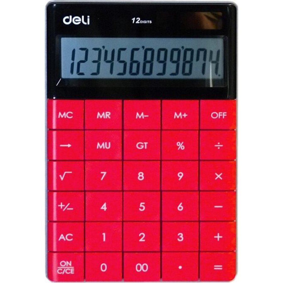 Deli Touch Αριθμομηχανή 12 Ψηφίων σε Κόκκινο (1589R) Deli Touch Αριθμομηχανή 12 Ψηφίων σε Κόκκινο (1589R)