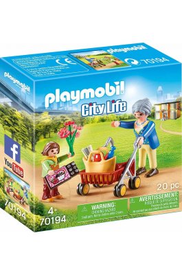 Playmobil City Life Γιαγιά με Εγγονή (70194)