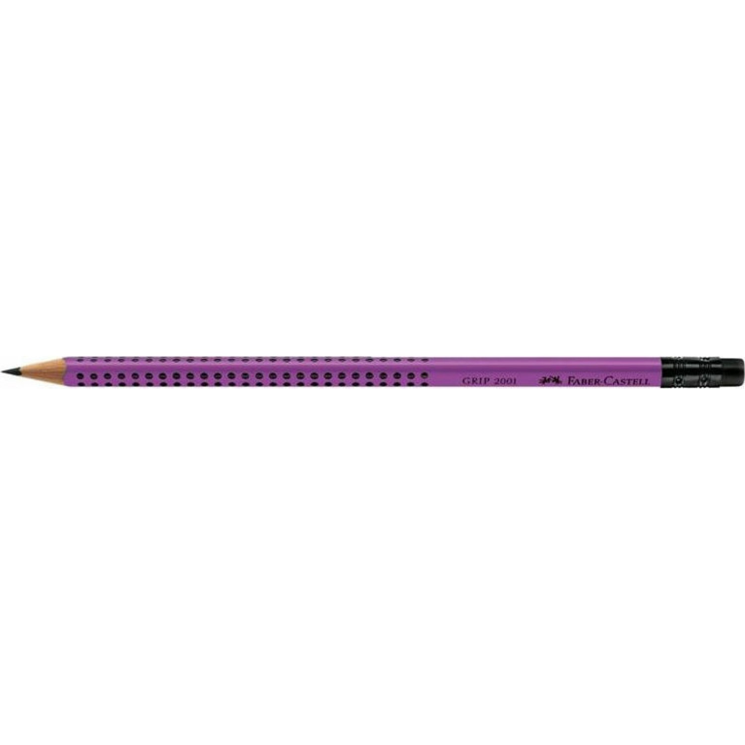 Faber-Castell Grip 2001 Μολύβι B με Γόμα Λιλά Faber-Castell Grip 2001 Μολύβι B με Γόμα Λιλά