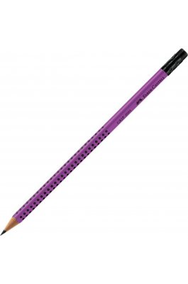 Faber-Castell Grip 2001 Μολύβι B με Γόμα Λιλά
